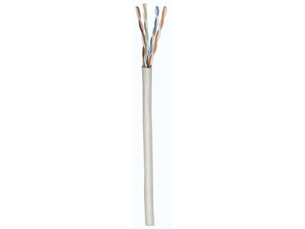 Intellinet Network Bulk Cat6 Cable, 23 AWG, Solid Wire, 305m, Grey, Copper, U/UTP, Box - Bulkkabel - UTP - CAT 6 - fast - grå