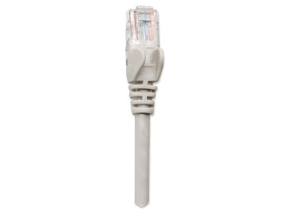 Intellinet Network Patch Cable, Cat5e, 1.5m, Grey, CCA, U/UTP, PVC, RJ45, Gold Plated Contacts, Snagless, Booted, Lifetime Warranty, Polybag - Kobl...