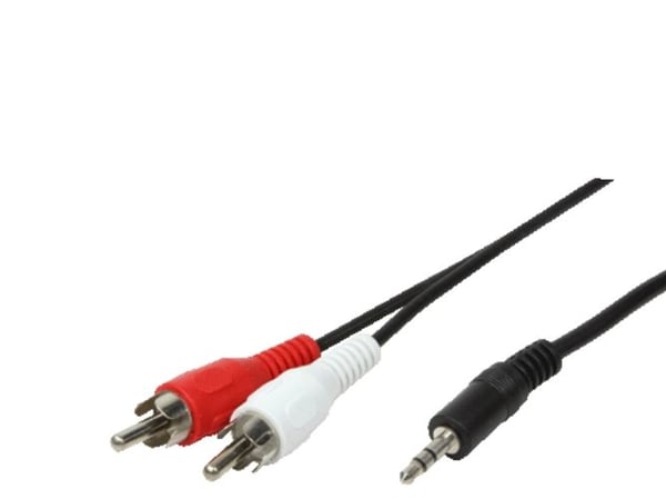 LogiLink - Audiokapel - stereo mini-jackstik han til RCA x 2 han - 5 m - lajittelu