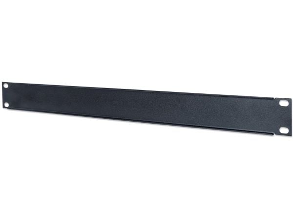 Intellinet 19" Blank Panel, 1U, Black - Tomt panel - svart, RAL 9005 - 1U - 19"