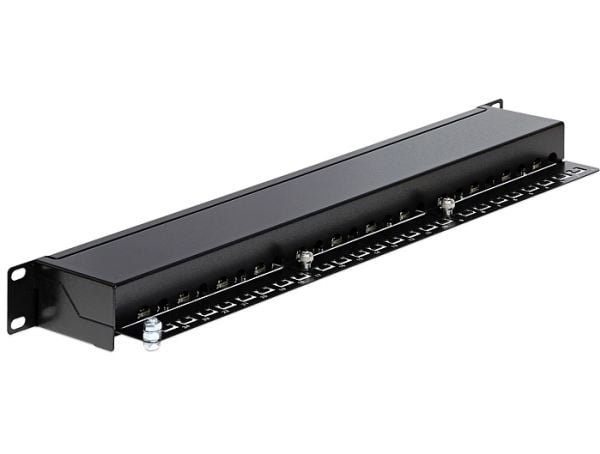 Delock - Koblingspanel - CAT 6 - RJ-45 X 24 - svart - 1U - 19"