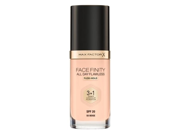 Max Factor Facefinity All Day Flawless Flexi-Hold 3in1 Primer Concealer Foundation SPF20 55 30 ml
