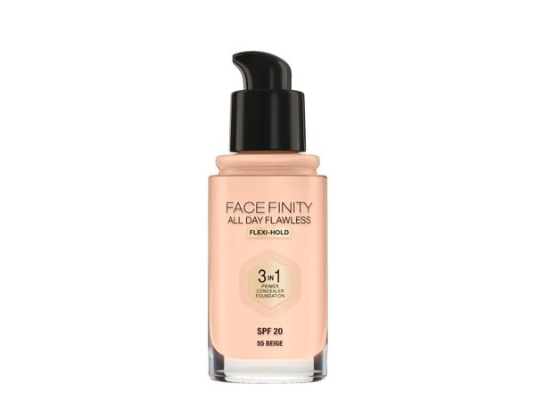 Max Factor Facefinity All Day Flawless Flexi-Hold 3in1 Primer Concealer Foundation SPF20 55 30 ml