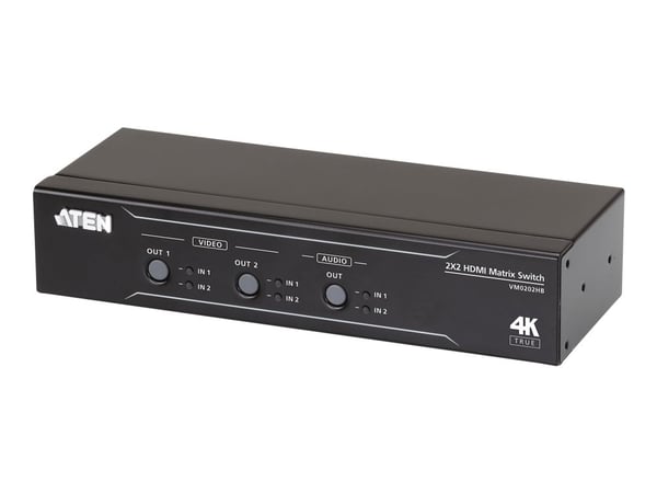 ATEN VM0202HB - Video/audio switch - stasjonær, rackmonterbar
