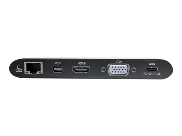 Eaton Tripp Lite Series USB 3.1 Gen 1 USB C Docking Station w/ USB-A, HDMI, VGA, mDP, Gigabit Ethernet, Mem Card, 3.5 mm & USB-C Charge 4K @ 30Hz, ...