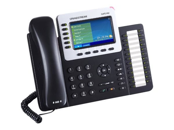 Grandstream GXP2160 Enterprise IP Phone - VoIP-telefon - 5-veis anropskapasitet - SIP, RTCP, RTP, SRTP - 6 linjer