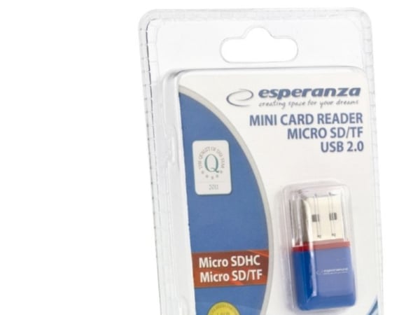 Esperanza EA134B - Kortleser (TransFlash, microSD, microSDHC) - USB 2.0