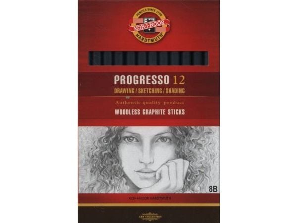 Koh I Noor grafitpenna PROGRESSO 8B (12 st i förpackning)