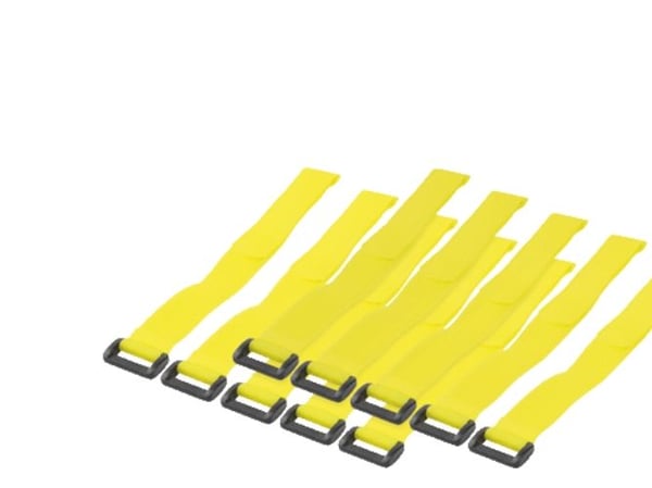 LogiLink - Kabelfestebånd - 30 cm - gul (en pakke 10)