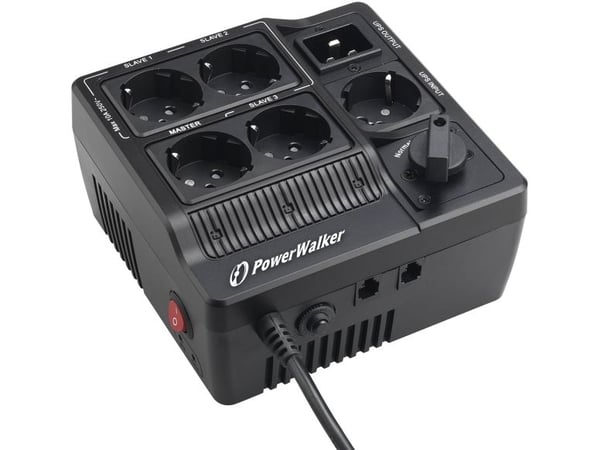 PowerWalker MBS - Kraftdistributionsenhet - AC 208/220/230/240 V - ingång: IEC 60320 C20 - utgångskontakter: 4 - svart