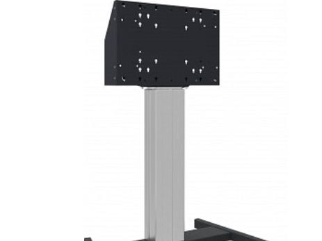 Floor lift XL on wheels for touch screen max. 86 inch, 120 kg BLACK