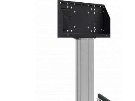 Floor lift XL on wheels for touch screen max. 86 inch, 120 kg BLACK