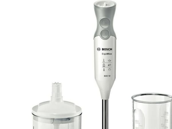 Bosch ErgoMixx MSM66120 - Håndmikser - 600 W - hvit/telegrå
