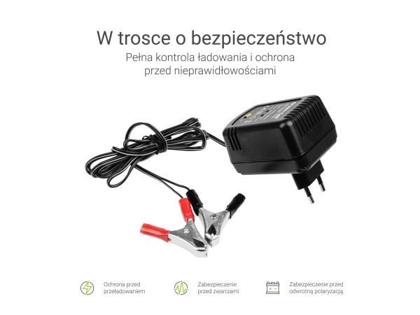 Green Cell ACAGM05, 2/6/12 V, Type C (Europlug), 0,6 A, 220-240 V, 50 Hz, Overlading