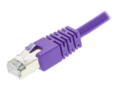 DELTACO STP-63 - Koblingskabel - RJ-45 (hann) til RJ-45 (hann) - 3 m - foliebelagt uskjermet tvinnet kabelpar (F/UTP) - CAT 6 - purpur