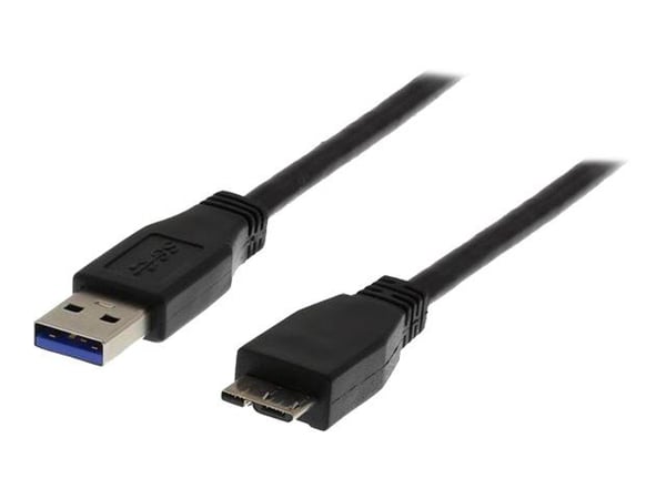 DELTACO USB3-020S - USB-kabel - Micro-USB Type B (hann) til USB-type A (hann) - USB 3.0 - 2 m - svart