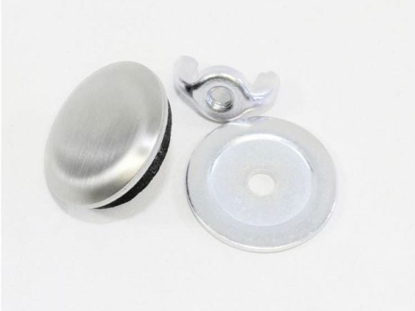 Hammond Electronics Hulpropper Rustfrit stål Rustfrit stål (Ø x H) 31 mm x 12 mm 1 stk 1 stk