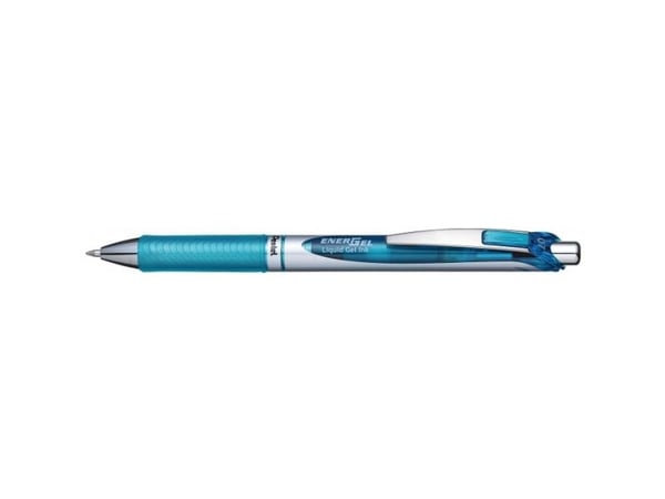 Gelpenne, Pentel Energel BL77, 0,7 mm, lyseblå, pakke med 12 stk