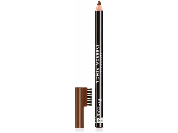 Rimmel Professional Eyebrow Pencil, Brun, Hazel, 1,4 g, HYDROGENATED PALM KERNEL GLYCERIDES, HYDROGENATED VEGETABLE OIL, HYDROGENATED PALM GLYCERID...