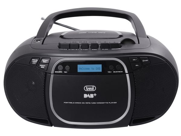 Trevi CMP 576 DAB, Digitalt, DAB, DAB+, FM, 87,5 - 108 MHz, 174.928 - 239.200 MHz, Spiller, CD, CD-R, CD-RW