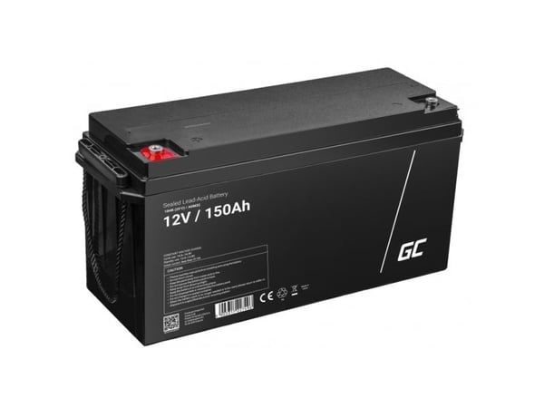 Green Cell AGM - Batteri - blysyre - 150 Ah - svart