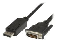 MicroConnect - DisplayPort-kabel - dobbeltlenke - DisplayPort (hann) til DVI-D (hann) - 5 m - tommelskruer