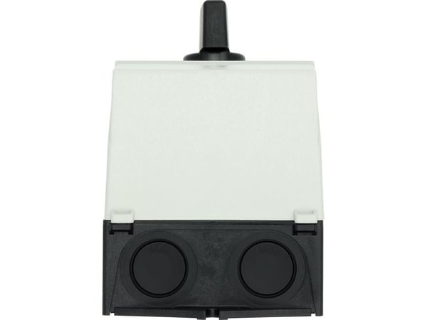 Eaton T0-4-8410/I1, Vipukytkin, 3P, Muovi, Musta, Valkoinen, IP65, 80 mm