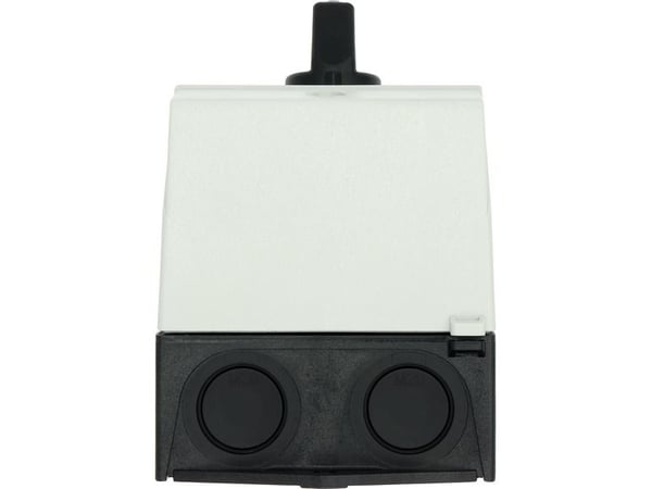 Eaton T0-4-8410/I1, Vipukytkin, 3P, Muovi, Musta, Valkoinen, IP65, 80 mm