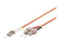 MicroConnect - Nettverkskabel - SC/UPC-multimodus (hann) til LC/UPC-multimodus (hann) - 1 m - 1 m - fiberoptisk - 50 / 125 mikroner - OM2 - halogen...
