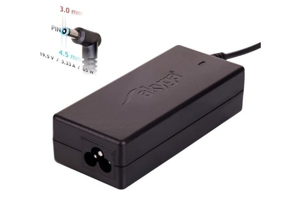 Akyga Dedicated Series AK-ND-25 - Strømadapter - AC 100-250 V - 65 watt - svart