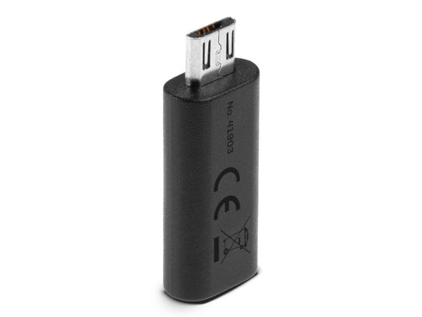 Lindy 41903, USB Type C, USB Type Micro-B, Musta