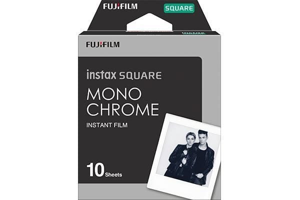 Fujifilm Instax Square MONOCHROME - Svart/hvit hurtigvirkende film - 10 eksponeringer