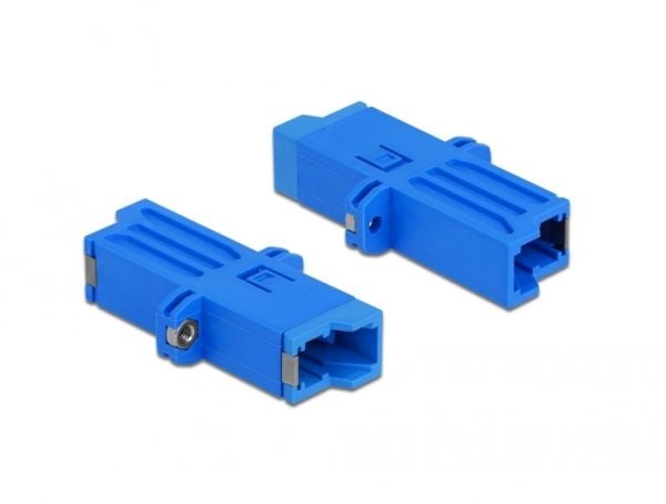 Delock - Verkkoliitin - E2000 single-mode (naaras) - E2000 single-mode (naaras) - valokuitu - simplex - sininen