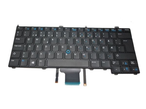 DELL Keyboard (NORWEGIAN), Tangentbord, Norsk, Tangentbord med bakgrundsbelysning, DELL