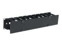 APC - Rackkabelstyringspanel med deksel - svart - 2U - for P/N: AR3150, AR3150SP1, AR3150SP2