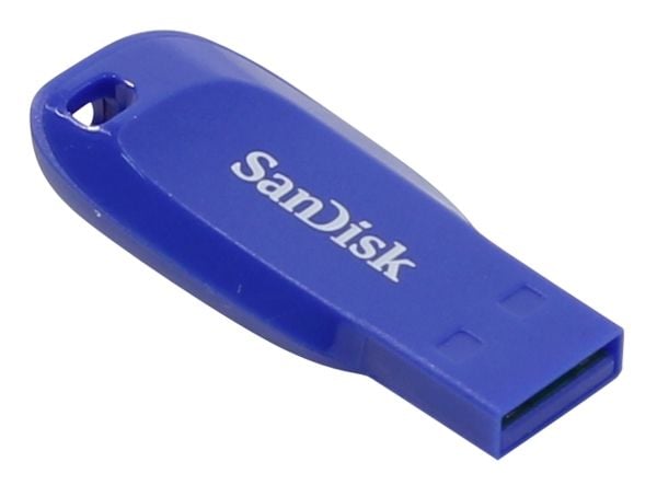 SanDisk Cruzer Blade - USB-flashstasjon - 32 GB - USB 2.0 - elektrisk blå