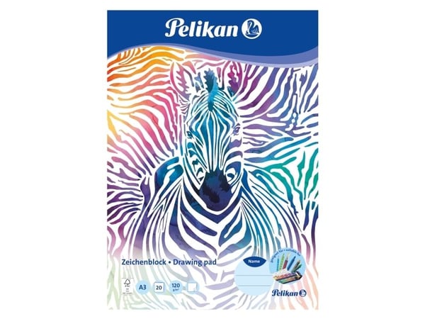 Pelikan Pelikan tegneblokk DIN A3 120g/m2 20 ark