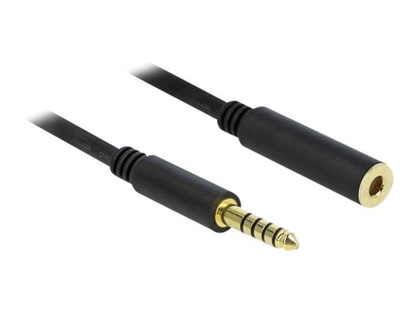 DeLOCK 85799, 4.4mm, Uros, 4.4mm, Naaras, 5 m, Musta