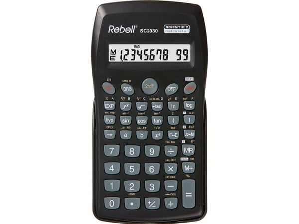 Rebell SC2030 - Vitenskapelig kalkulator - 10 sifre - batteri - svart