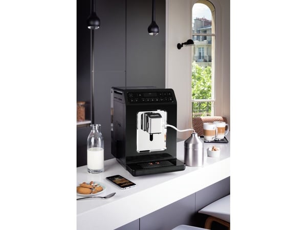 Krups Evidence EA8908, Espressomaskin, 2,3 l, Kaffebönor, Inbyggd kvarn, 1450 W, Svart