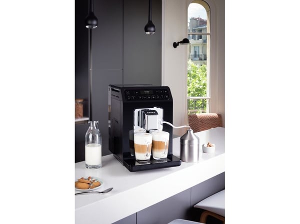 Krups Evidence EA8908, Espressomaskin, 2,3 l, Kaffebönor, Inbyggd kvarn, 1450 W, Svart