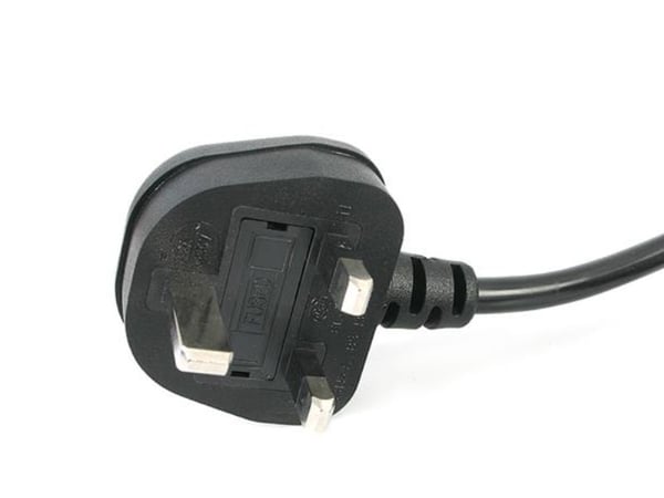 StarTech.com 3ft (1m) UK Laptop Power Cable, BS 1363 to C7, 2.5A 250V, 18AWG, musta, AC Notebook/Laptop Replacement Cord, Printer Cable, UK Laptop ...