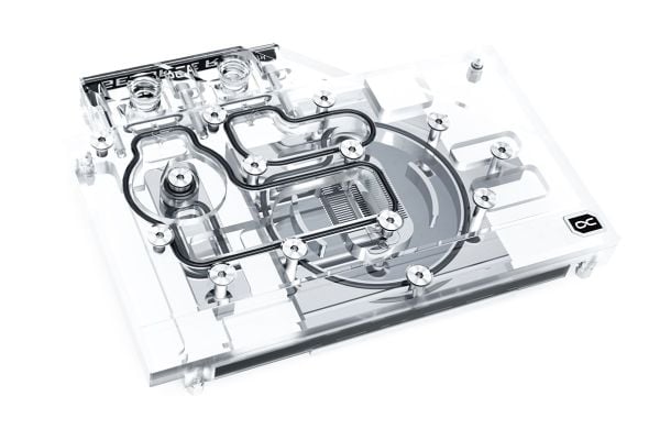 Alphacool Eisblock Aurora Acryl GPX-N, Water block + Heatsink, Akryl, Kopper, Sort, Gjennomsiktig, CE, FC, RoHS, RTX 3070 Founders Edition, 169,5 mm