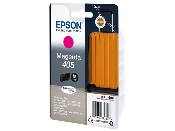 Epson 405 - 5.4 ml - magenta - original - blekkpatron - for WorkForce WF-7310, 7830, 7835, 7840; WorkForce Pro WF-3820, 3825, 4820, 4825, 4830, 7840