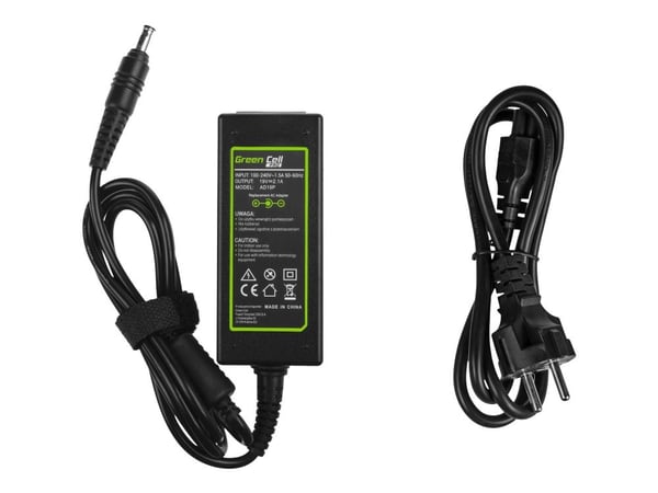 Green Cell AD19P, Kannettava tietokone, Sisätila, 40 W, 19 V, 2,1 A, Ylijännite, Oikosulku