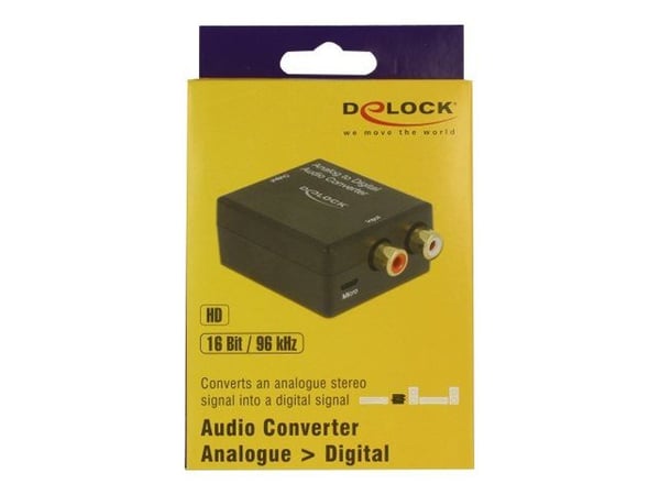 Delock - Konverter fra analog- til digitallyd - svart