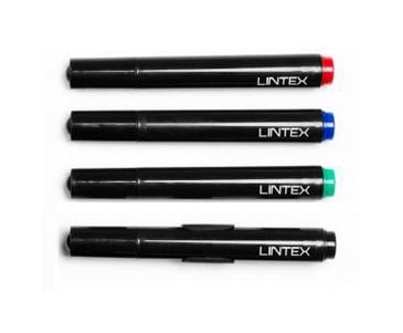 Lintex - Fiberspetspenna - för whiteboard - svart, röd, blå, grön (paket om 4)