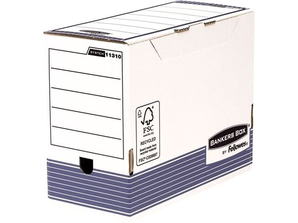 Fellowes 1131002, Papir, Blå, Hvit, A4, Landskap, Trykknapp, 143 x 330 x 249 mm