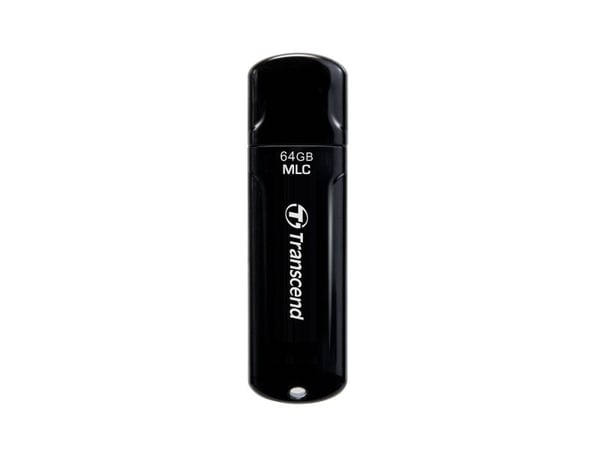 Transcend JetFlash Endurance Series 750 - USB-flashstasjon - 64 GB - USB 3.0 - pianosvart