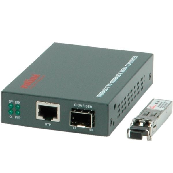 ROLINE Gigabit Converter, inkl. Mini GBIC, RJ45 til LC